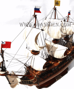 Mô Hình Thuyền Gỗ Lưu Niệm POLTAVA 7