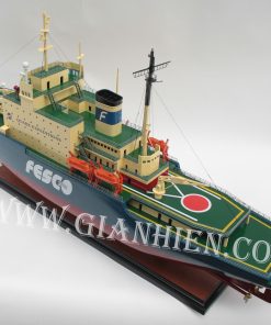 mô hình thuyền gỗ trang trí công ty Gia Nhiên 9