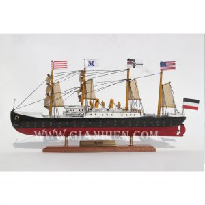 Mô Hình Thuyền Gổ ELBE 20CM 7