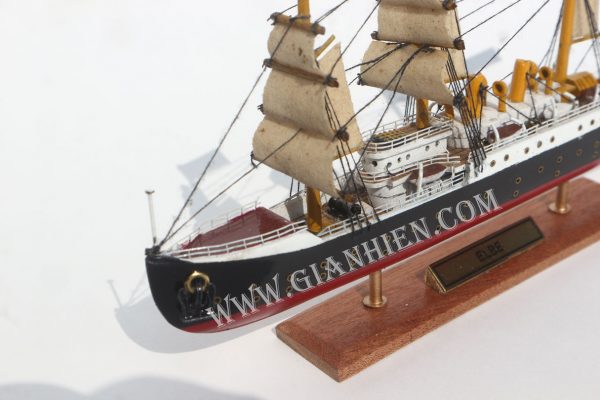 Mô Hình Thuyền Gổ ELBE 20CM 6