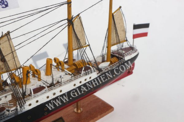 Mô Hình Thuyền Gổ ELBE 20CM 5