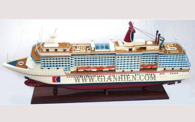 mô hình thuyền gỗ
