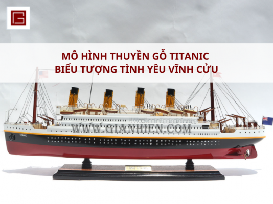 Mô Hình Thuyền Gỗ Titanic