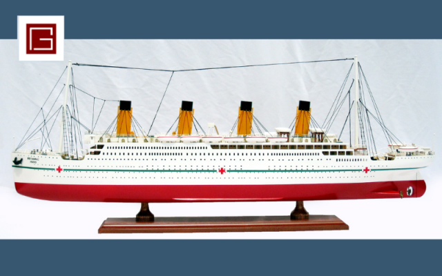 Tàu thuyền mô hình Titanic thân 40cm không đèn MNVTB1140