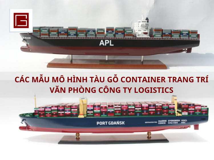 Mô Hình Tàu Thuỷ Chở Container MAERSK LINE  Gỗ Tự Nhiên  Thân 100cm Sơn  Màu Showroom Tàu Thuyền Mô Hình Quà Tặng Gỗ Mỹ Nghệ