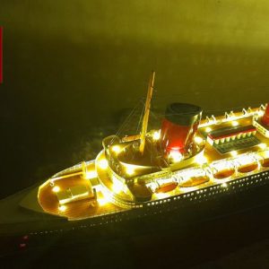 Ss Normandie With Lights (3)