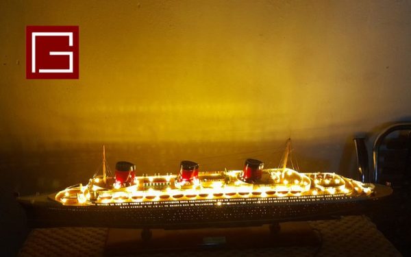 Ss Normandie With Lights (4)