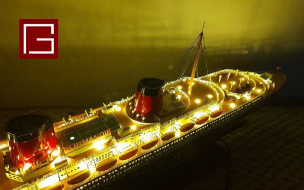 Ss Normandie With Lights (5)