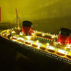 Ss Normandie With Lights (6)