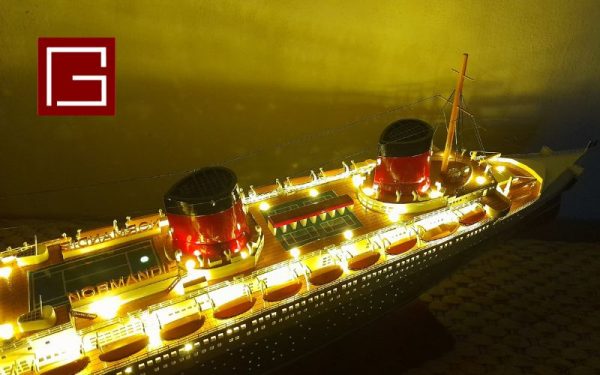 Ss Normandie With Lights (8)