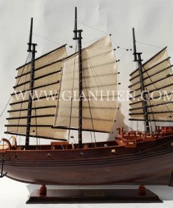 Chinese Junk Dark Wood