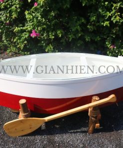 BOAT TABLE DARK RED PAINTED