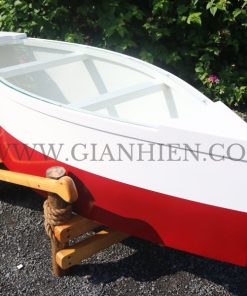 BOAT TABLE DARK RED PAINTED