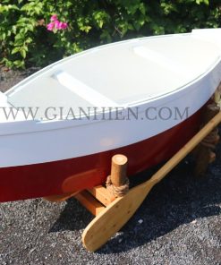 BOAT TABLE DARK RED PAINTED