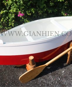BOAT TABLE DARK RED PAINTED