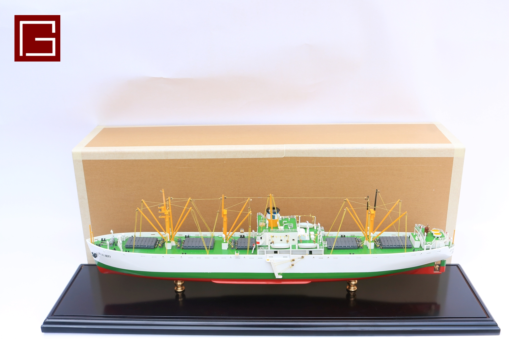 DISPLAY CASE Of Hellas Liberty (SS Arthur M. Huddell) (1)