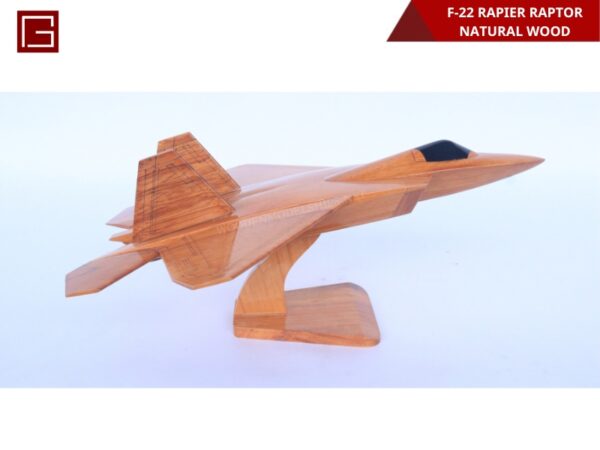 F-22 Rapier Raptor Natural Wood-02