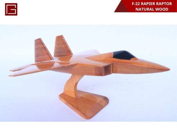 F-22 Rapier Raptor Natural Wood-03