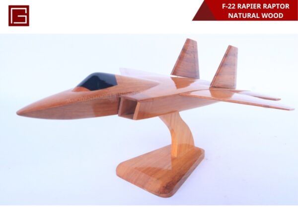 F-22 Rapier Raptor Natural Wood-05