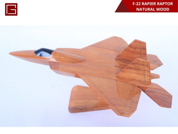 F-22 Rapier Raptor Natural Wood-07