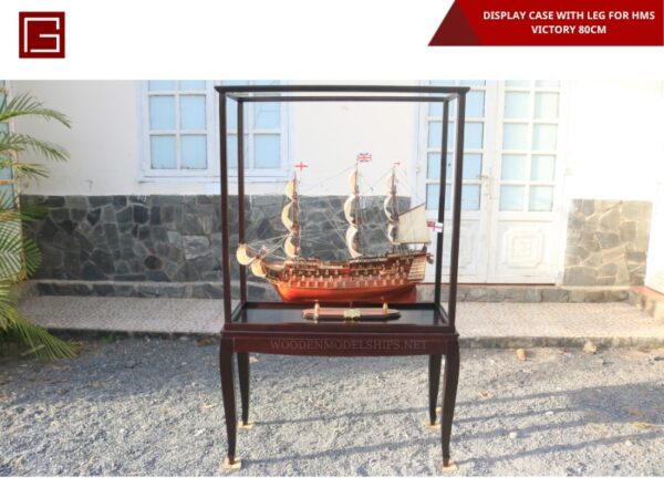 DISPLAY CASE WITH LEG FOR HMS VICTORY 80CM-01