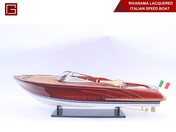 Rivarama Lacquered Italian Speed Boat-01