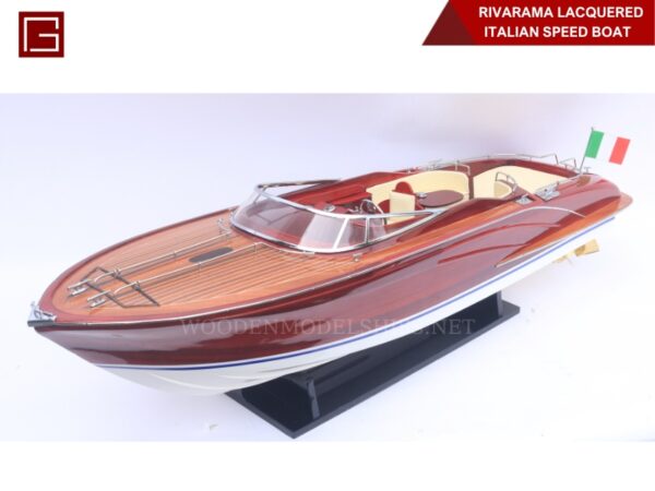 Rivarama Lacquered Italian Speed Boat-07