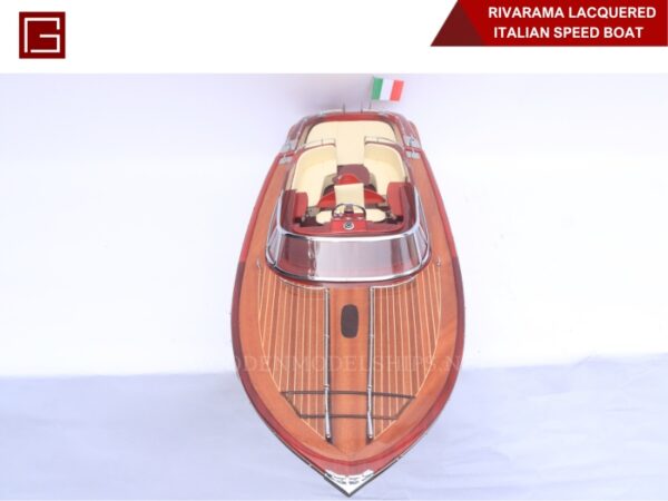 Rivarama Lacquered Italian Speed Boat-13