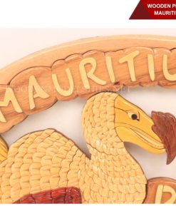 Wooden Picture engraving Mauritius of the dodo-02