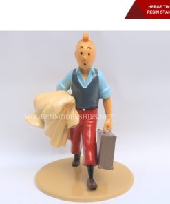 HERGE TINTIN Tintin On The Way Resin Standing Figure Figurine-01