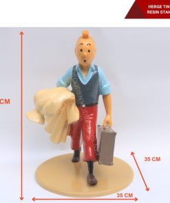 HERGE TINTIN Tintin On The Way Resin Standing Figure Figurine-15