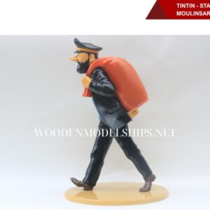 Tintin - Statuette Moulinsart 45935 - Haddock sac baluchon - Les 7 boules de Cristal -03