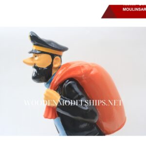 Tintin - Statuette Moulinsart 45935 - Haddock sac baluchon - Les 7 boules de Cristal -07