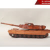 M-1 Abrams Tank Mahogany Wood-01