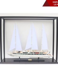 DISPLAY CASE FOR LE PONANT 80CM HULL LONG WITH LEG AND PLEXIGLASS-01