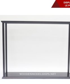 DISPLAY CASE FOR LE PONANT 80CM HULL LONG WITH LEG AND PLEXIGLASS-07