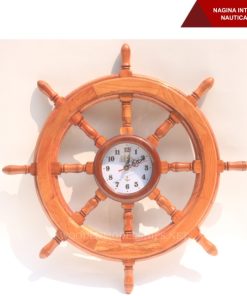 Nagina International HS 24INCH Nautical Ship Wheel Clock-03