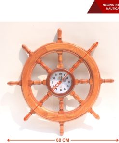 Nagina International HS 24INCH Nautical Ship Wheel Clock-06