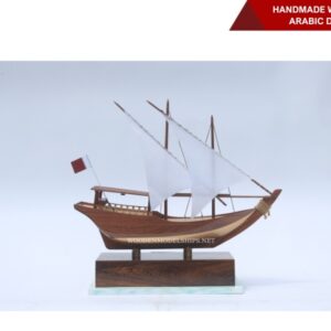 Handmade Wooden Arabic Dhow-05