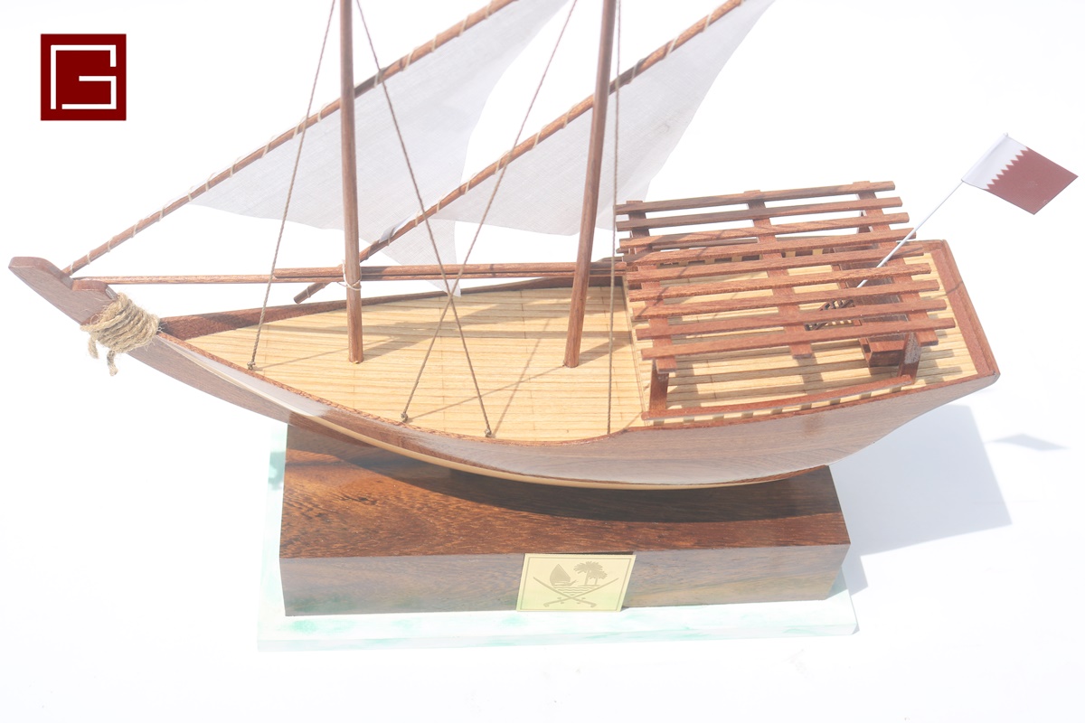 Handmade Wooden Arabic Dhow (1)