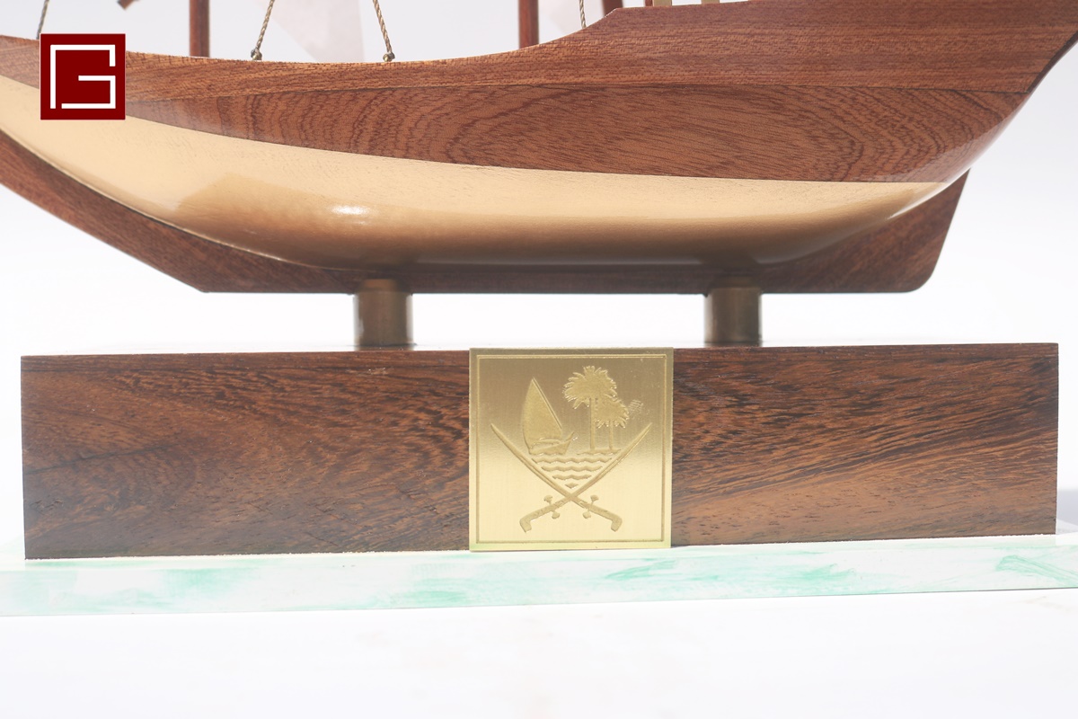 Handmade Wooden Arabic Dhow (2)