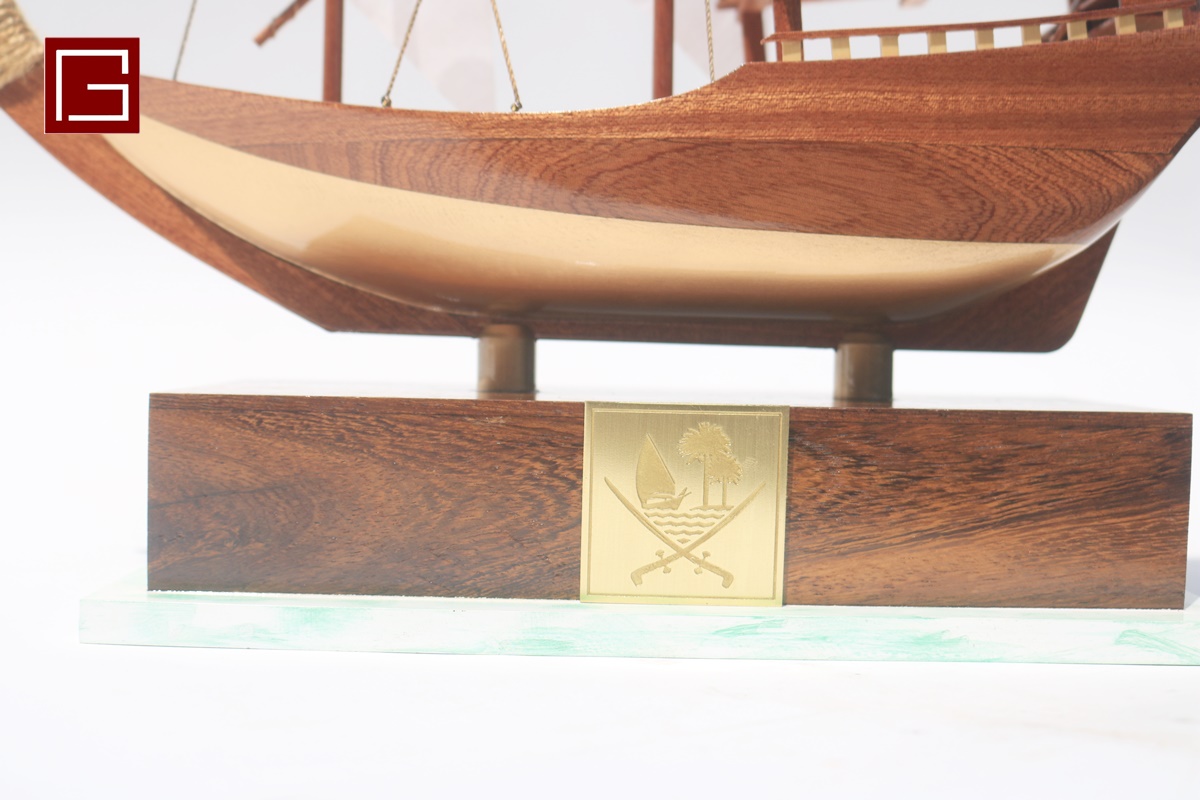 Handmade Wooden Arabic Dhow (3)