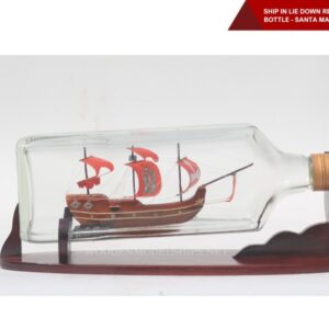 Ship in Lie Down Square  wine bottle (ALL TYPES)