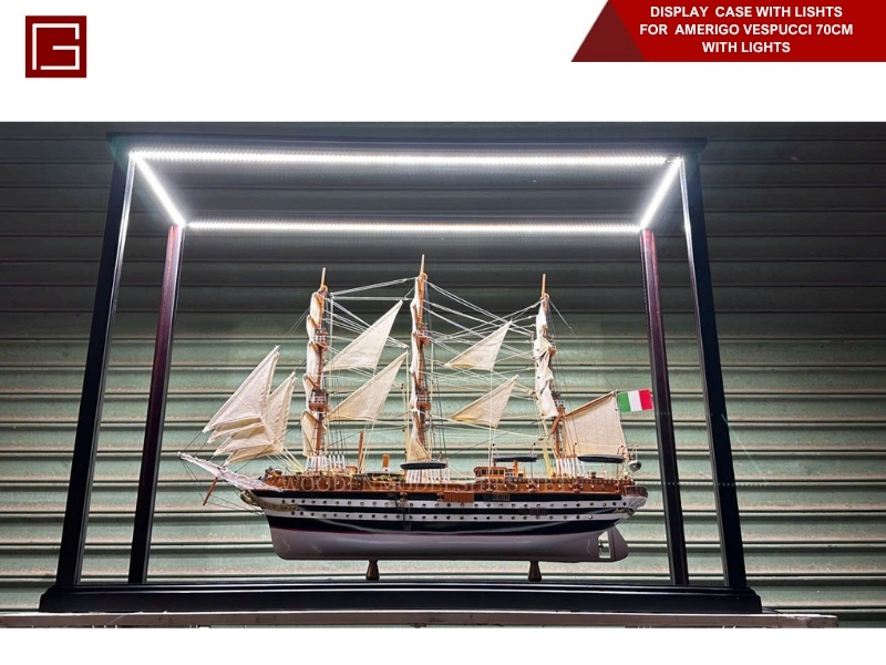 DISPLAY CASE WITH LISHTS FOR AMERIGO VESPUCCI 70CM WITH LIGHTS-03