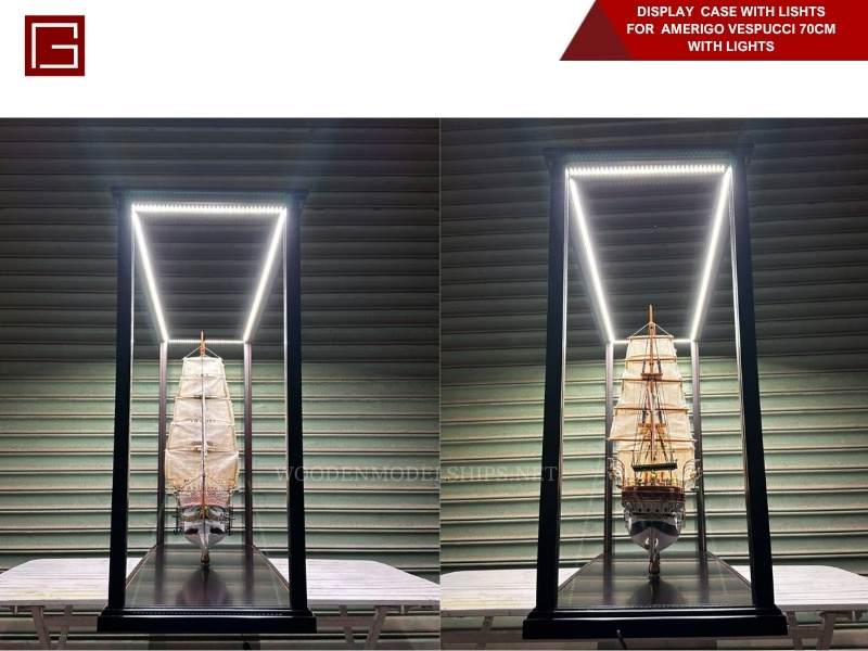 DISPLAY CASE WITH LISHTS FOR AMERIGO VESPUCCI 70CM WITH LIGHTS-05