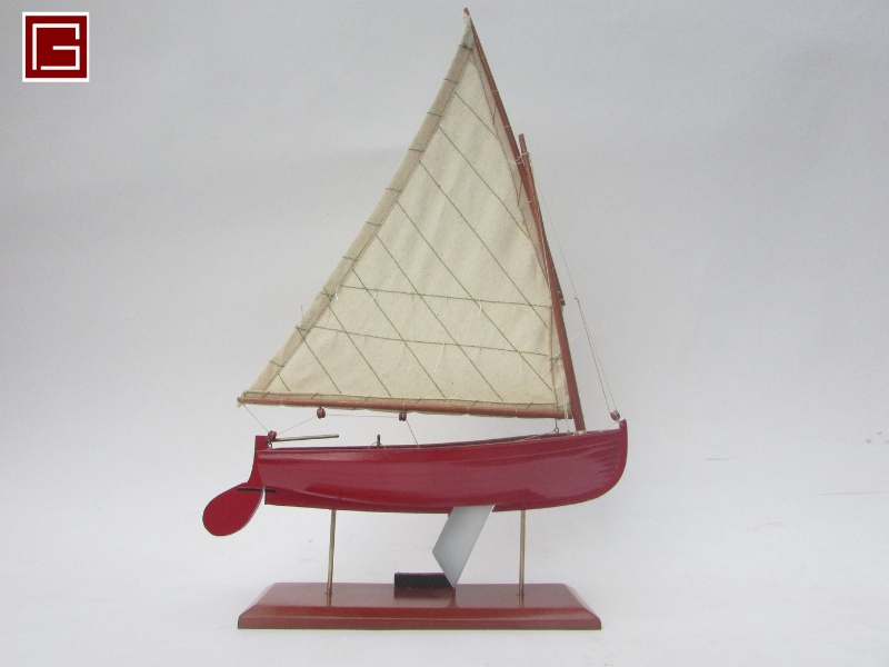 Dinghy Sailing With Outboard 11_ (Red color)-11
