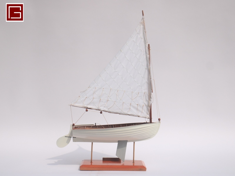Dinghy Sailing With Outboard 11_ (White color)-10