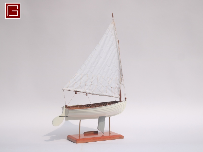Dinghy Sailing With Outboard 11_ (White color)-11