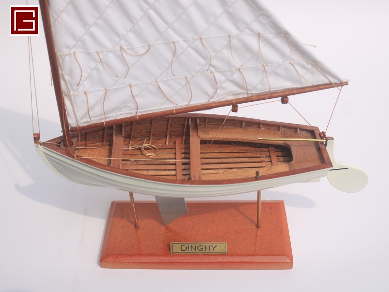 Dinghy Sailing With Outboard 11_ (White color)-13
