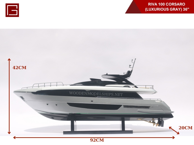 RIVA 100 CORSARO (LUXURIOUS GRAY) 36''-09